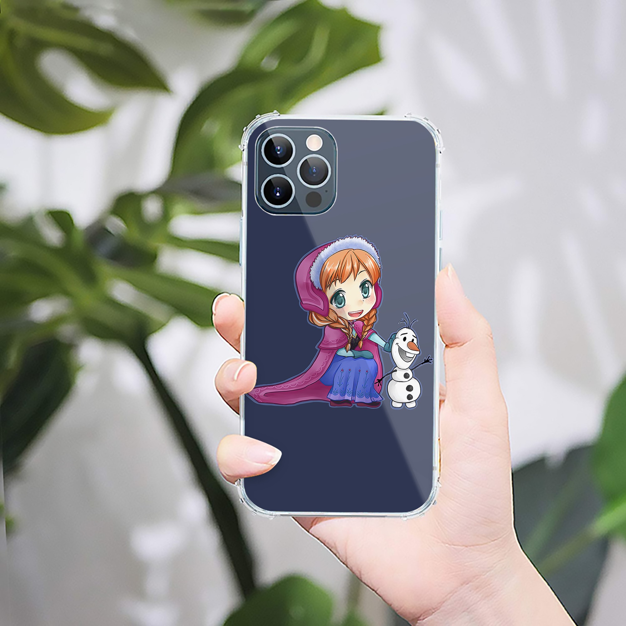 （画像用） アナと雪の女王 アンナ エルサ Frozen Anna Elsa 【iPhone 12シリーズ対応】透明スマホケース（クリアソフトケース）
